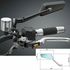 Deals ✔️ Mirrors Rizoma Circuit 744 Left Black 🎉