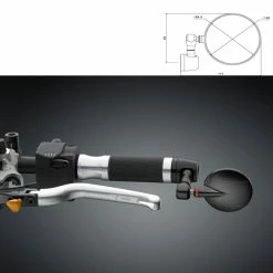 Best Sale ⭐ Mirrors Rizoma Spy-r 94.5 Mirror Black 🧨